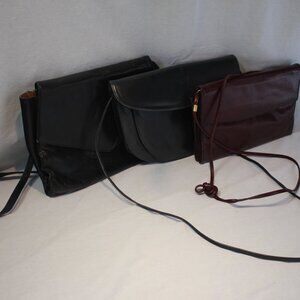 Lot of 3 leather vintage bags